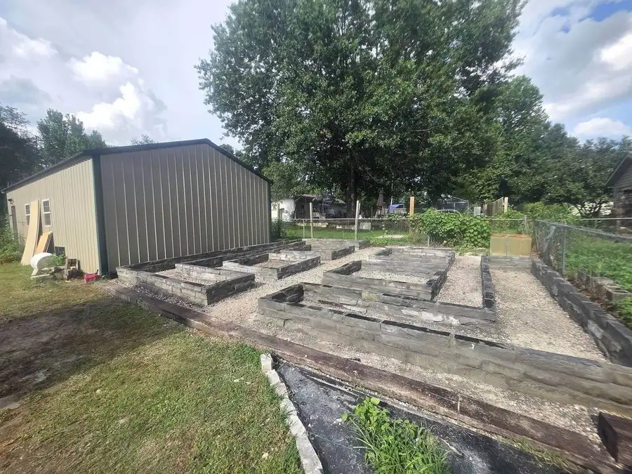 Concrete footing forms set and braced