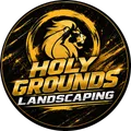 Holy Grounds Landscaping lion emblem